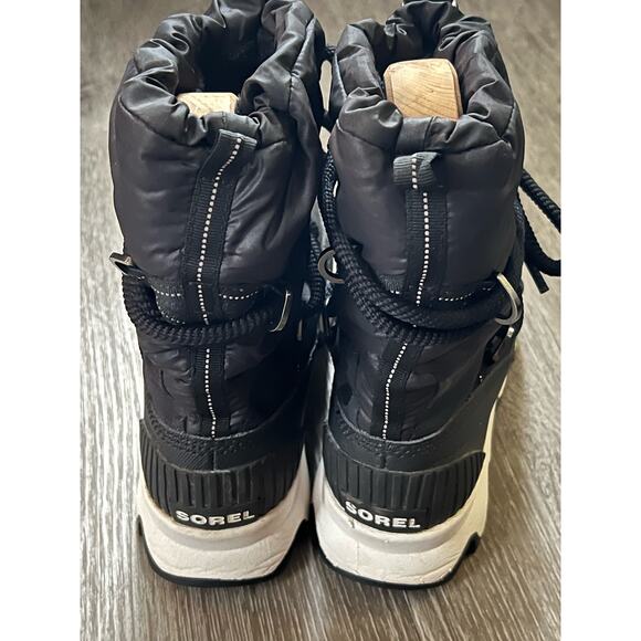 Sorel Boots KINETIC Waterproof Faux Fur Insulated Lace Up Black Women's 8 - Picture 7 of 10